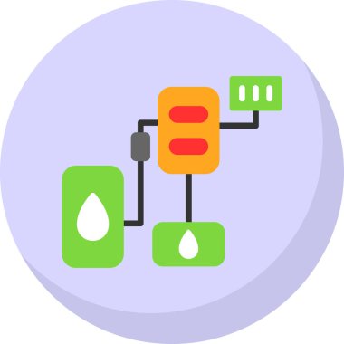 Dolgu simgesi vektör illüstrasyonu