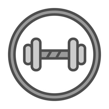 dambıl simgesi vektör illüstrasyonu