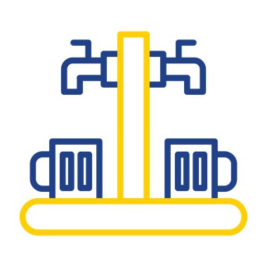 Modern b 'nin vektör illüstrasyonu simge tasarımından yoksun