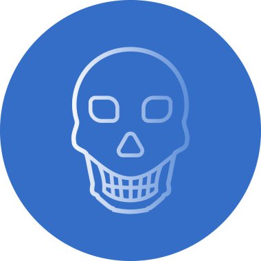 Kafatası. Web simgesi basit illüstrasyon