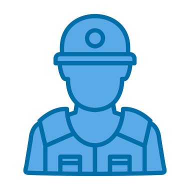 polis vektör simgesi simgesi illüstrasyonu