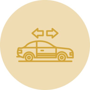 - Araba. Web simgesi basit illüstrasyon