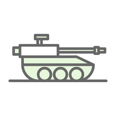 Tank simgesi, vektör illüstrasyonu basit tasarım