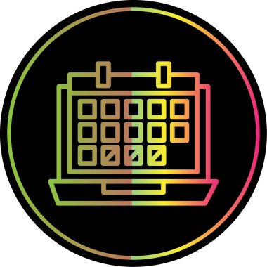 Takvim simgesi, vektör illüstrasyonu basit tasarım