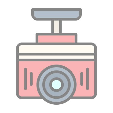 Kamera. Web simgesi basit illüstrasyon