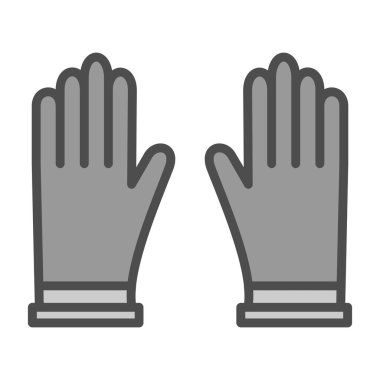 Eldivenler web simgesi vektör illüstrasyonu 