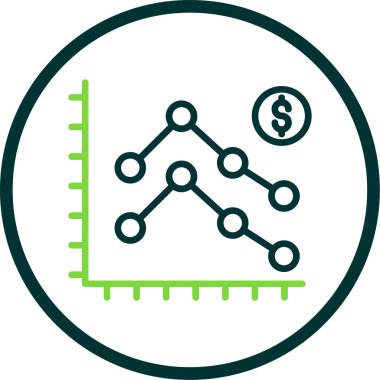 İş ve finans grafiklerinin vektör illüstrasyonu 