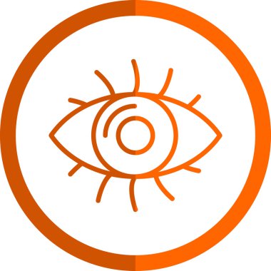 Göz düzlüğü simgesi, vektör çizimi