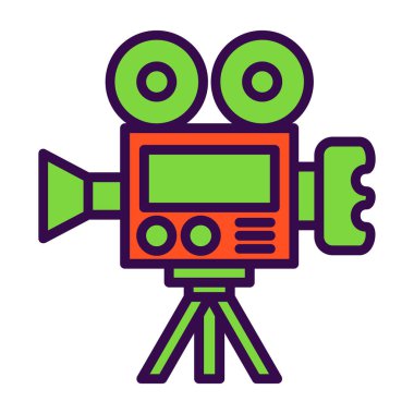 Web için sinema ikonu vektör simgesi