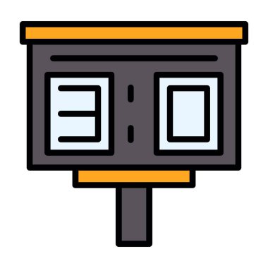 Vektör illüstrasyonu, simge ögesi arkaplanı