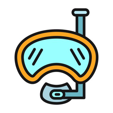 su borusu renk simgesi vektörü.