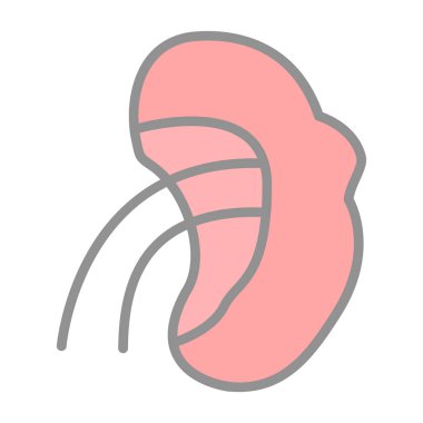 Böbrek simge vektör çizim