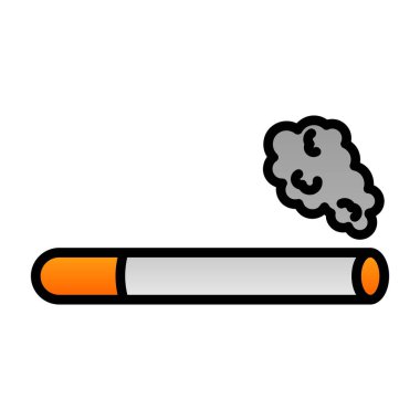 sigara ikonu vektör illüstrasyonu 