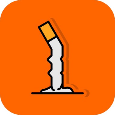 Cigarette butt icon vector illustration 