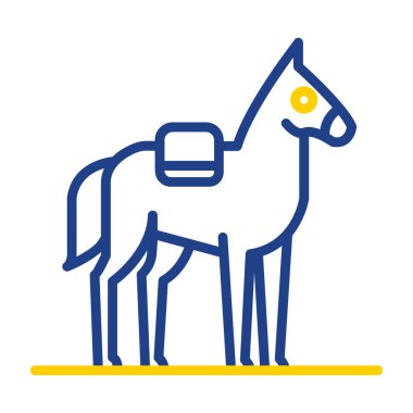 At yassı simgesi, vektör illüstrasyonu