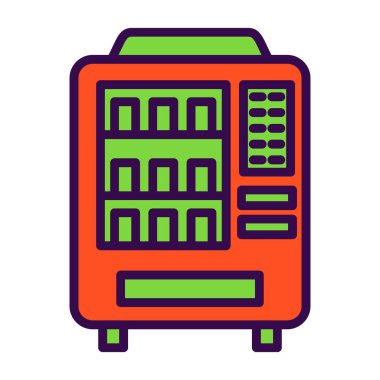 Otomat vektör illüstrasyonu basit tasarım