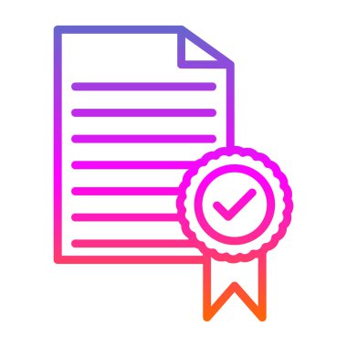 diploma simgesi vektör illüstrasyonu