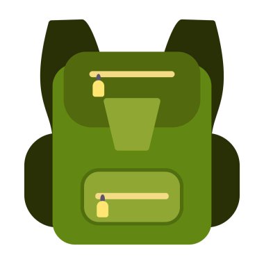 sırt çantası simgesi, grafik tasarımı, vektör illüstrasyonu 