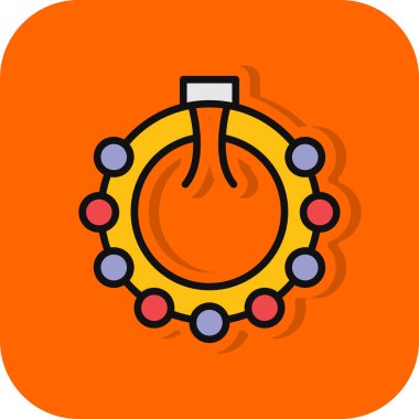 İnternet için beyaz arkaplanda izole edilmiş renk web simgesi