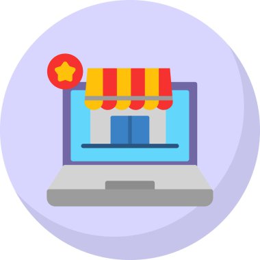 Bilgisayar. Web simgesi basit illüstrasyon