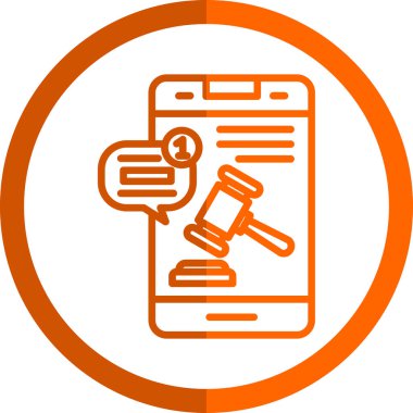 mobil uygulama simgesi, vektör illüstrasyonu