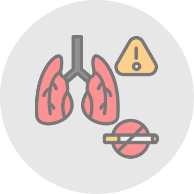 Sigara içmeyi bırak işaret vektörü çizimi tasarımı 