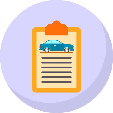 Rapor simgesi, vektör illüstrasyonu 