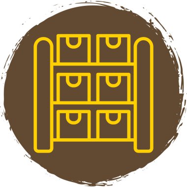 Ahşap varil simgesi. Ahşap varil vektör simgesi web için anahat çizimi