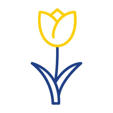 Lale çiçek simgesinin vektör illüstrasyonu