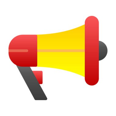 megafon simgesi, vektör illüstrasyonu basit tasarım