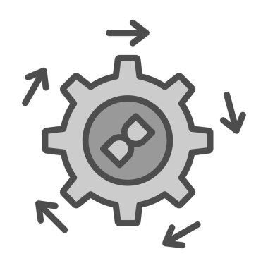 ayarlar vektör ince çizgi simgesi