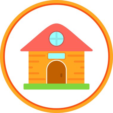 ev simgesi, vektör illüstrasyonu