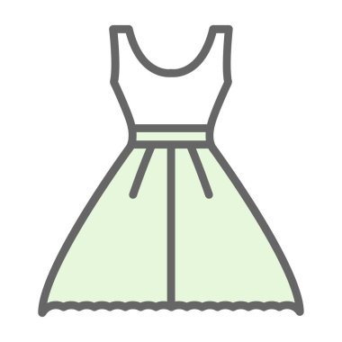 Elbise. Web simgesi basit illüstrasyon 