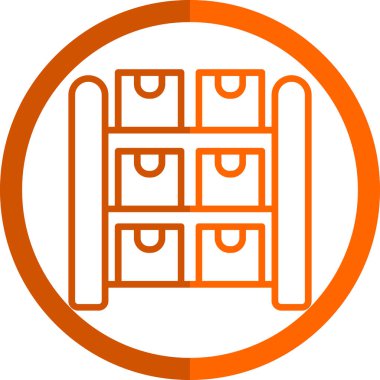 Bir bina simgesinin vektör illüstrasyonu