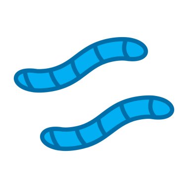 Çizgi film solucanının vektör çizimi