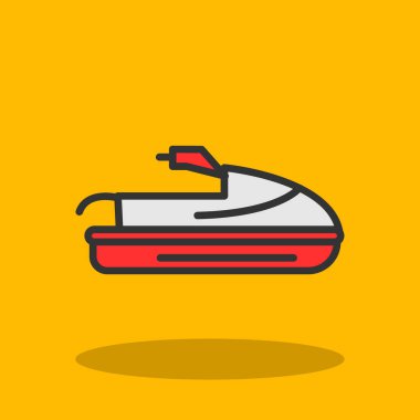 Jet ski demir simgesi, özet biçimi 