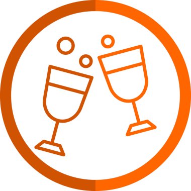 Şampanya kadehi. Basit tasarım