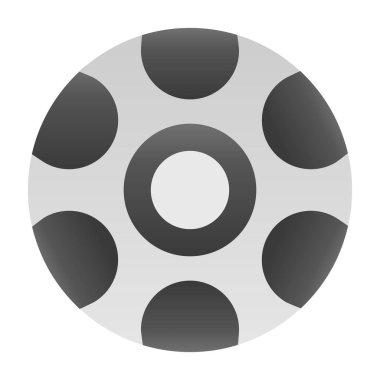 düz futbol topu simgesi, vektör illüstrasyonu