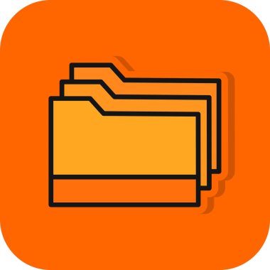 düz biçimli dosya dizini simgesi 