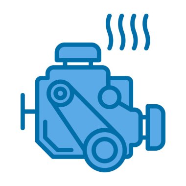 motor simgesi, vektör illüstrasyonu basit tasarım