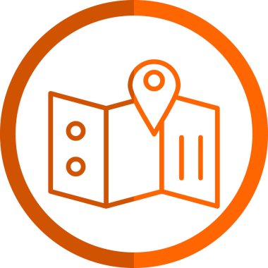 harita pin konumu simgesi düz biçimli