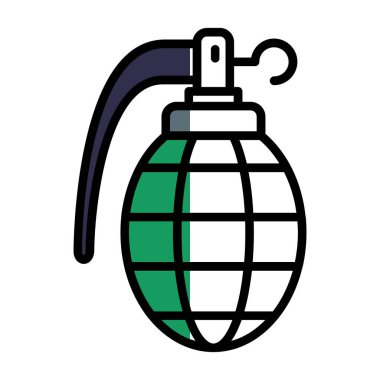 Bomba vektör ikonu. özet çizimi beyaz arkaplanda izole edildi