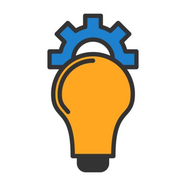 yaratıcı fikir simgesi, vektör illüstrasyonu