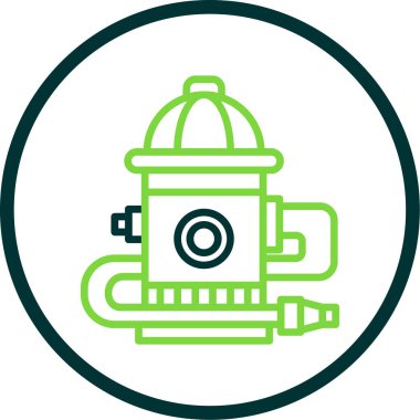 yangın musluğu simgesi vektörü 