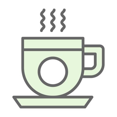 kahve fincanı ikonu vektör illüstrasyonu 