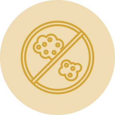 Yasak. Web simgesi basit tasarım