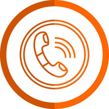 telefon ahizesi simgesi, vektör çizimi basit tasarım