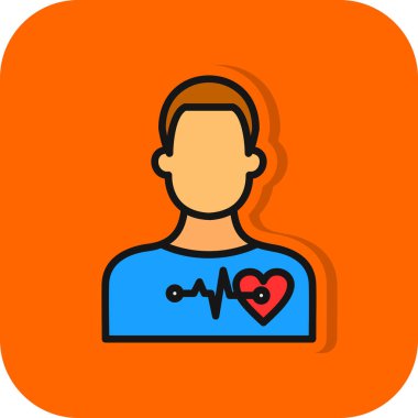 erkek doktor ikon vektör illüstrasyonu