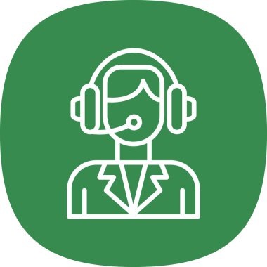 Müşteri servisi vektör simgesi