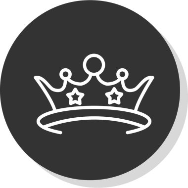 taç simgesi vektör illüstrasyonu